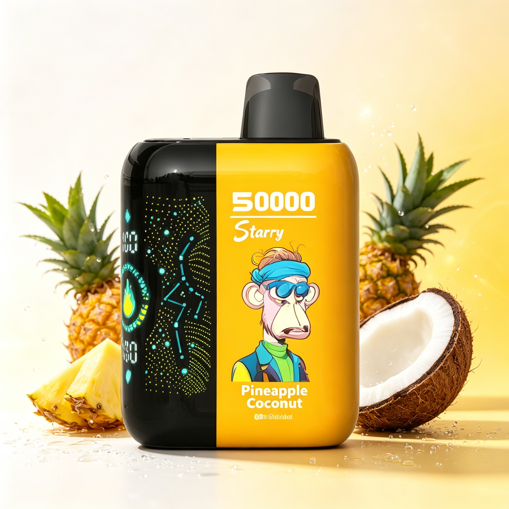(50 000 szívás & csillagos ég) ananász‑kókusz (2% nikotin) - ibangvape-Hungary